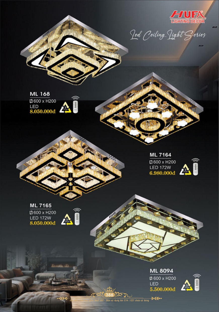 Bảng giá đèn trang trí HUFA